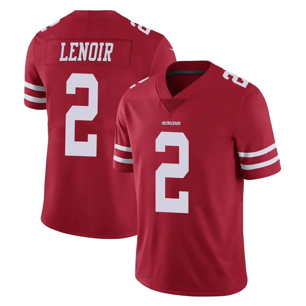 Odoa SF.49ers #2 Deommodore Lenoir Player Red Limited Vapor Untouchable Home Game Stitched Jerseys