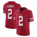Odoa SF.49ers #2 Deommodore Lenoir Player Red Limited Vapor Untouchable Home Game Stitched Jerseys
