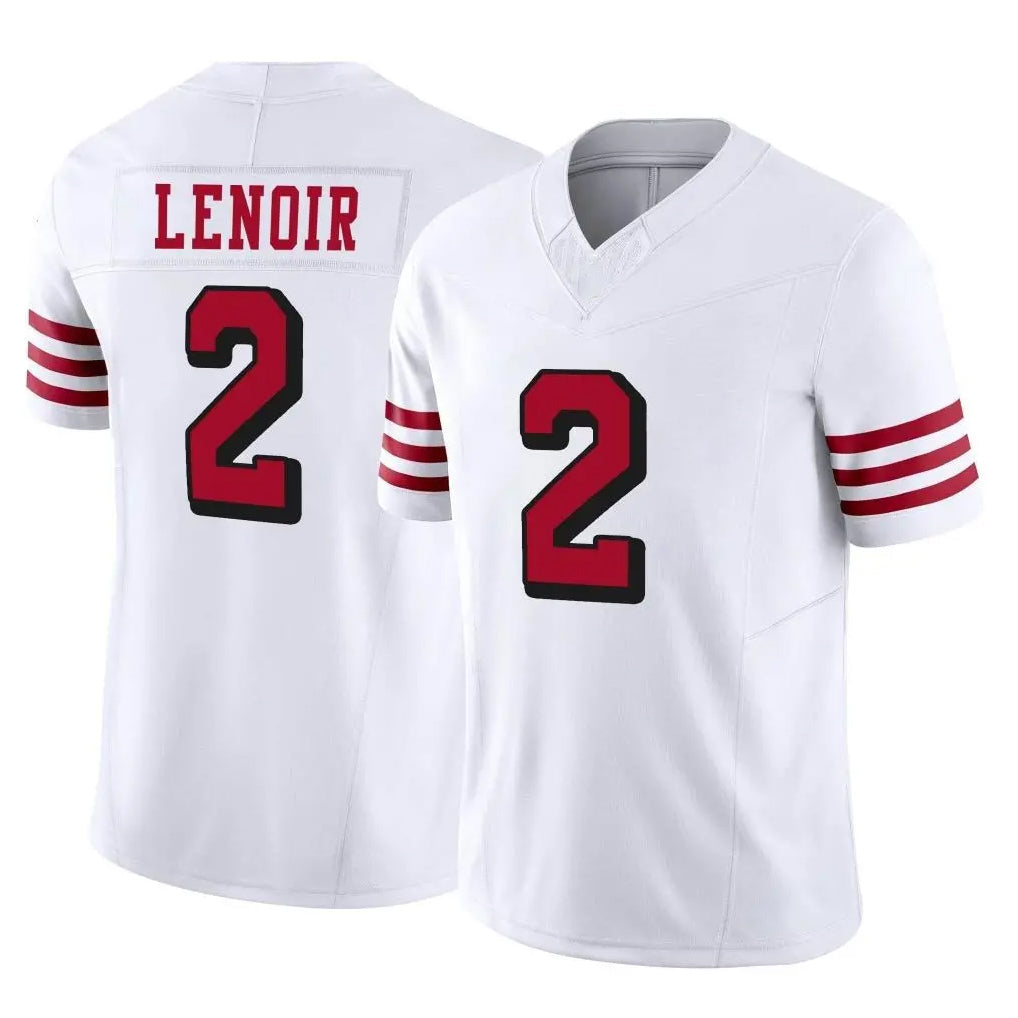 Odoa SF.49ers #2 Deommodore Lenoir Player White Limited Alternate Vapor F.U.S.E. Home Game Stitched Jerseys