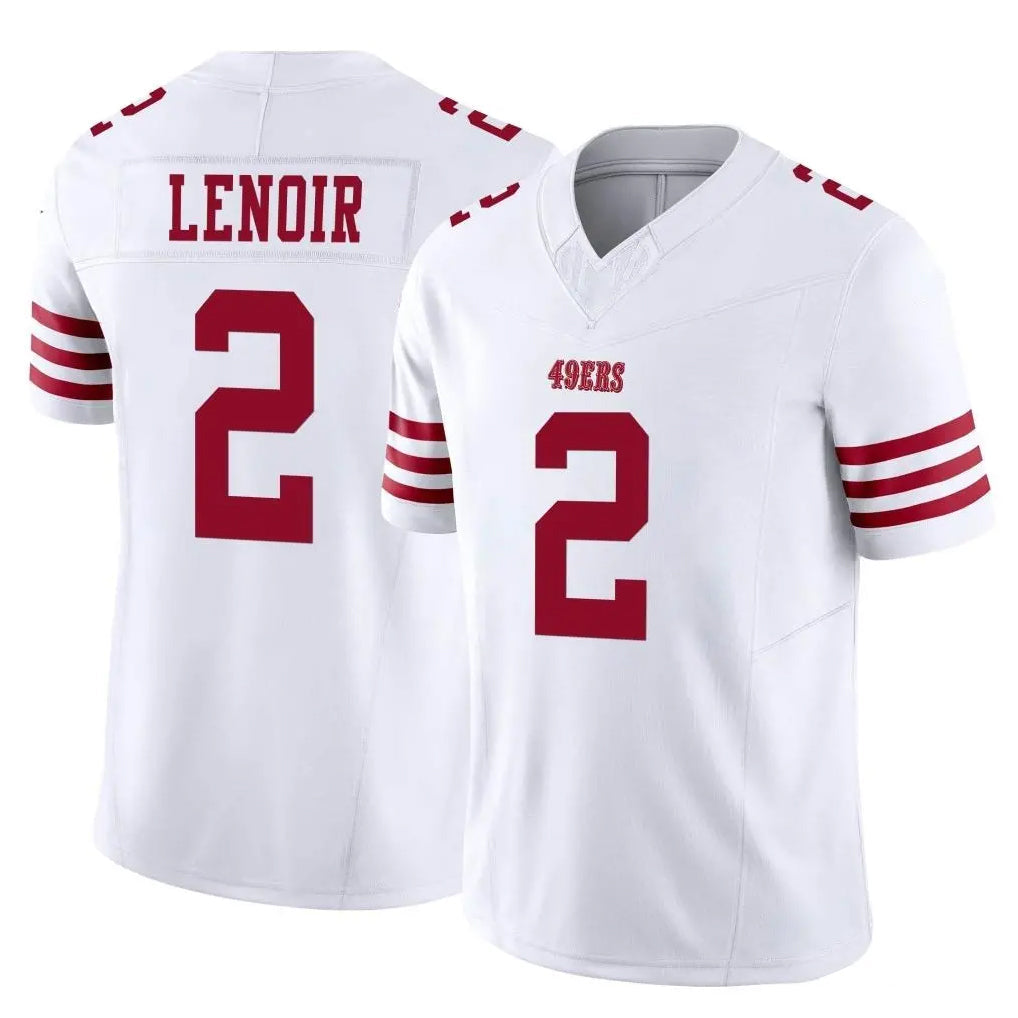 Odoa SF.49ers #2 Deommodore Lenoir Player White Limited Vapor F.U.S.E. Home Game Stitched Jerseys