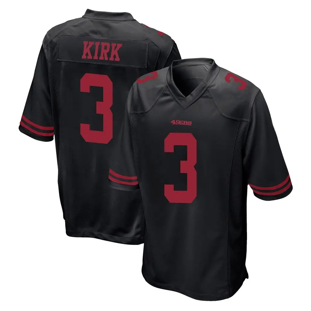 Odoa SF.49ers #3 Christian Kirk Player Black Alternate Home Game Stitched Jerseys