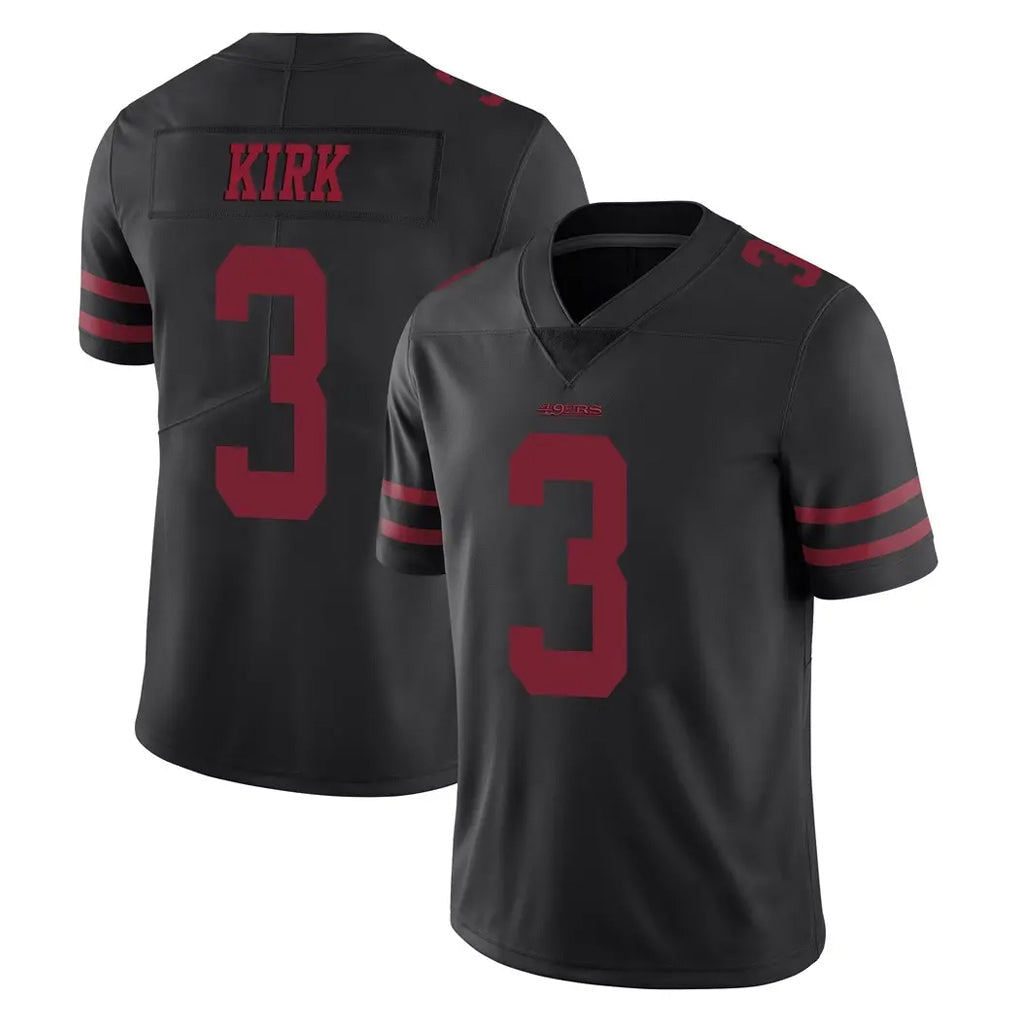 Odoa SF.49ers #3 Christian Kirk Player Black Alternate Limited Vapor Untouchable Home Game Stitched Jerseys