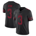 Odoa SF.49ers #3 Christian Kirk Player Black Alternate Limited Vapor Untouchable Home Game Stitched Jerseys