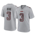 Odoa SF.49ers #3 Christian Kirk Player Gray Atmosphere Fashion Home Game Stitched Jerseys