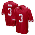 Odoa SF.49ers #3 Christian Kirk Player Red Home Game Stitched Jerseys