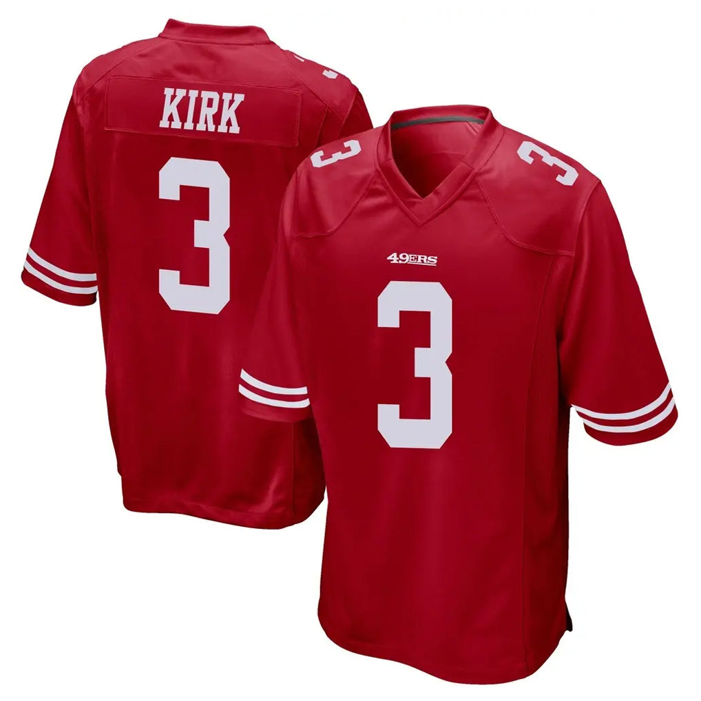 Odoa SF.49ers #3 Christian Kirk Player Red Home Game Stitched Jerseys