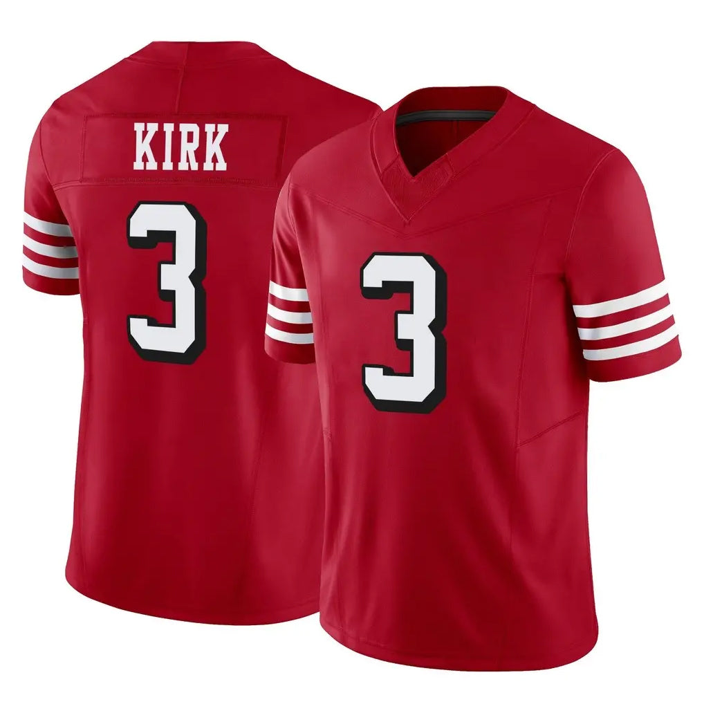 Odoa SF.49ers #3 Christian Kirk Player Red Limited Alternate Vapor F.U.S.E. Home Game Stitched Jerseys