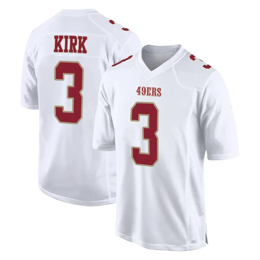 Odoa SF.49ers #3 Christian Kirk Player White Fashion Home Game Stitched Jerseys