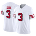Odoa SF.49ers #3 Christian Kirk Player White Limited Alternate Vapor F.U.S.E. Home Game Stitched Jerseys