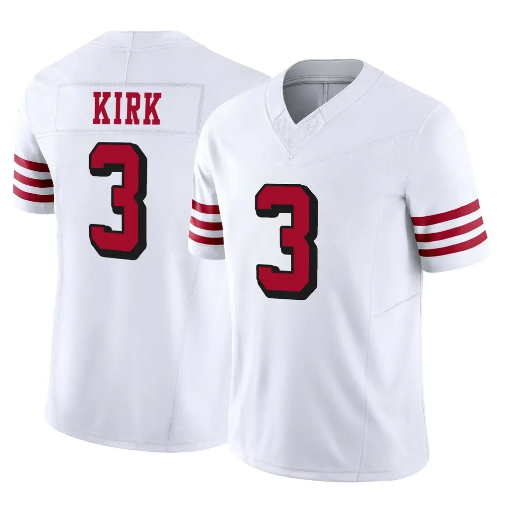 Odoa SF.49ers #3 Christian Kirk Player White Limited Alternate Vapor F.U.S.E. Home Game Stitched Jerseys