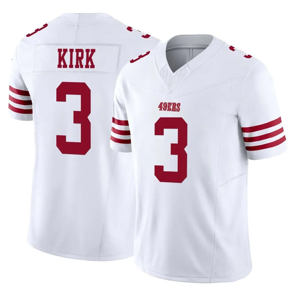 Odoa SF.49ers #3 Christian Kirk Player White Limited Vapor F.U.S.E. Home Game Stitched Jerseys