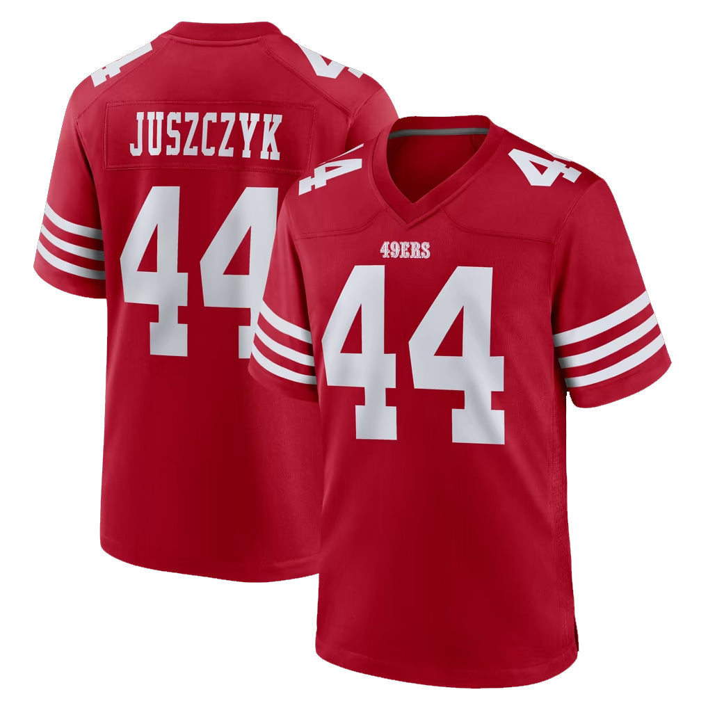 Odoa SF.49ers #44 Kyle Juszczyk Player Red Game Home Stitched Jerseys