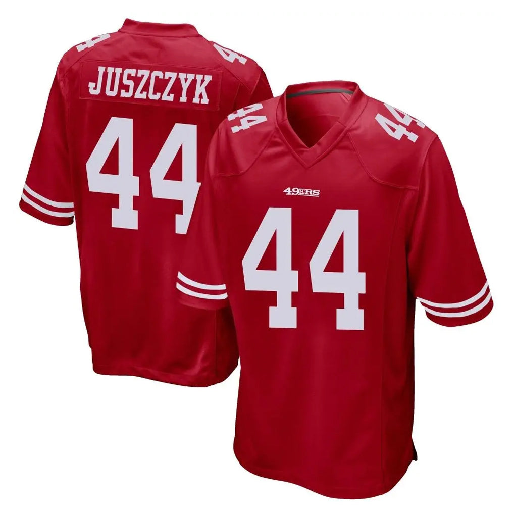 Odoa SF.49ers #44 Kyle Juszczyk Player Red Home Game Stitched Jerseys