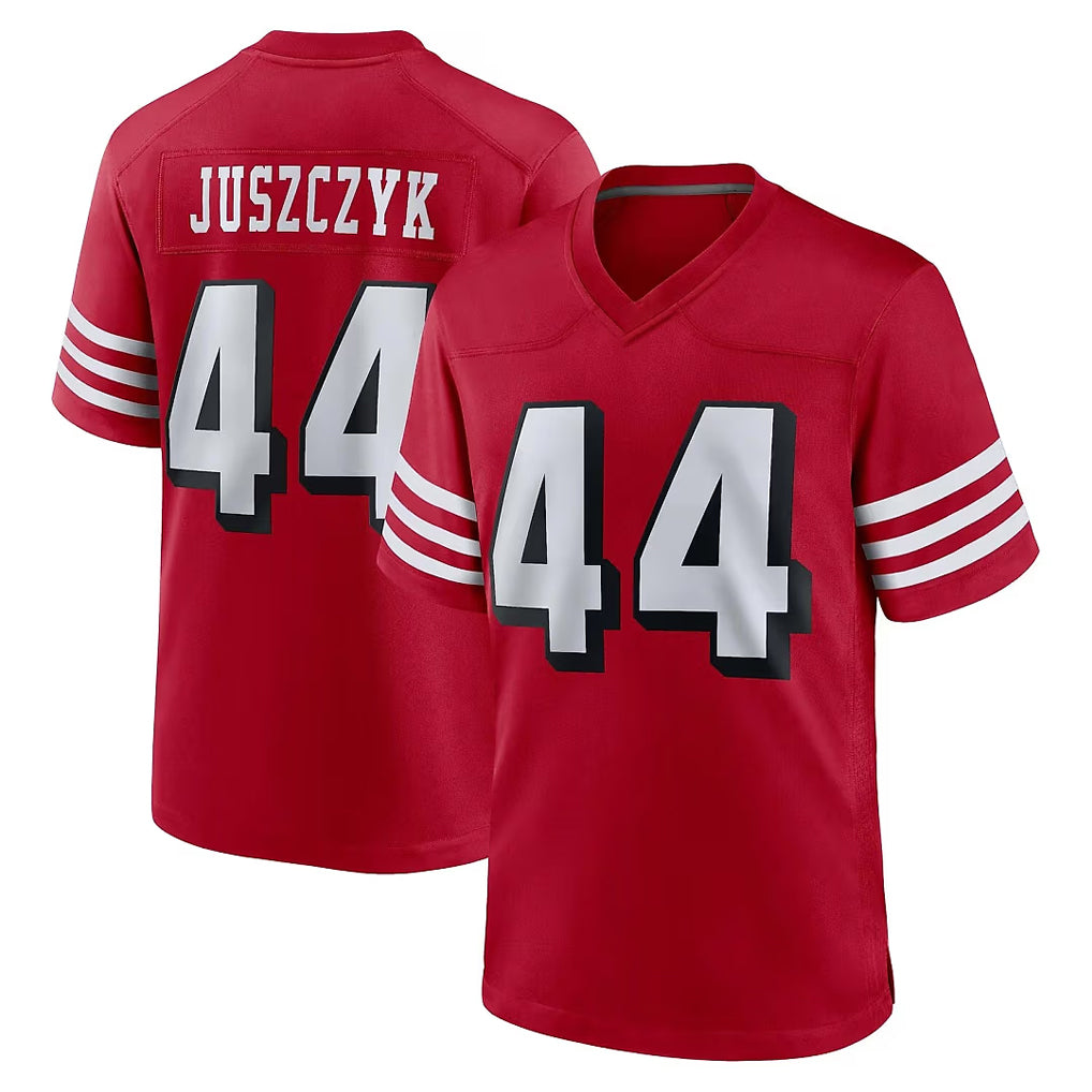 Odoa SF.49ers #44 Kyle Juszczyk Player Red Limited Alternate Home Game Stitched Jerseys
