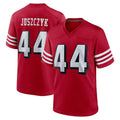 Odoa SF.49ers #44 Kyle Juszczyk Player Red Limited Alternate Home Game Stitched Jerseys