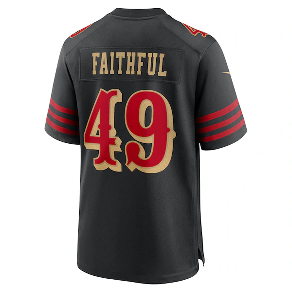 Odoa SF.49ers #49 The Faithful Player Black Rivalries Collection Game Stitched Jerseys