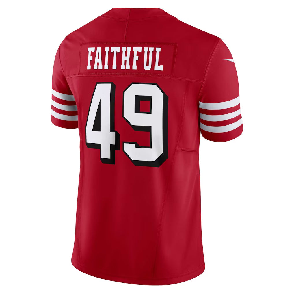 Odoa SF.49ers #49 The Faithful Player Scarlet Vapor F.U.S.E. Limited  Football Jerseys