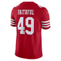 Odoa SF.49ers #49 The Faithful Player Vapor F.U.S.E. Limited  Scarlet Football Jerseys