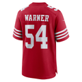 Odoa SF.49ers #54 Fred Warner Scarlet Player Game Stitched Jerseys