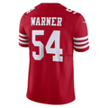 Odoa SF.49ers #54 Fred Warner Scarlet Vapor F.U.S.E. Limited Stitched Jerseys