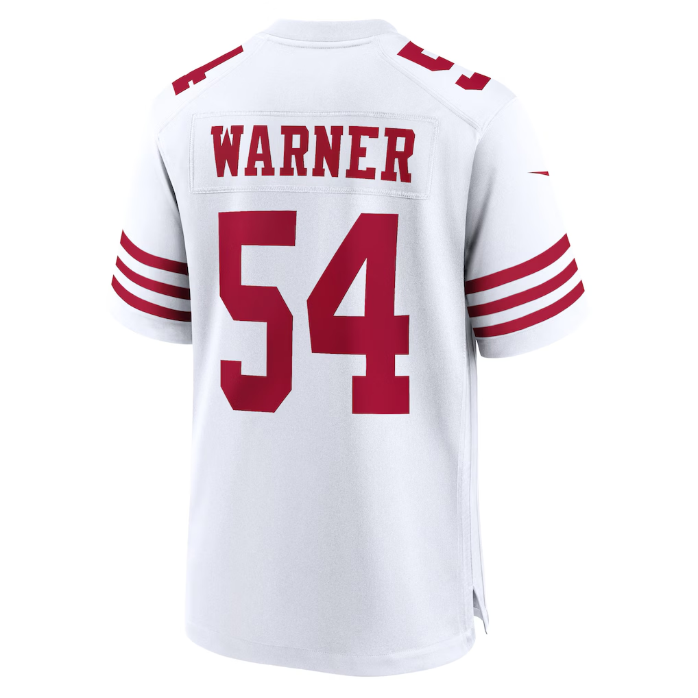 Odoa SF.49ers #54 Fred Warner White Player Game Stitched Jerseys