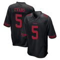 Odoa SF.49ers #5 Mike Evans Player Black Alternate Home Game Stitched Jerseys