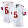 Odoa SF.49ers #5 Mike Evans Player White 2025 Rivalries Collection Game Limited Stitched Jerseys