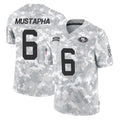 Odoa SF.49ers #6 Malik Mustapha Player Arctic Camo Limited Salute To Service Home Game Stitched Jerseys
