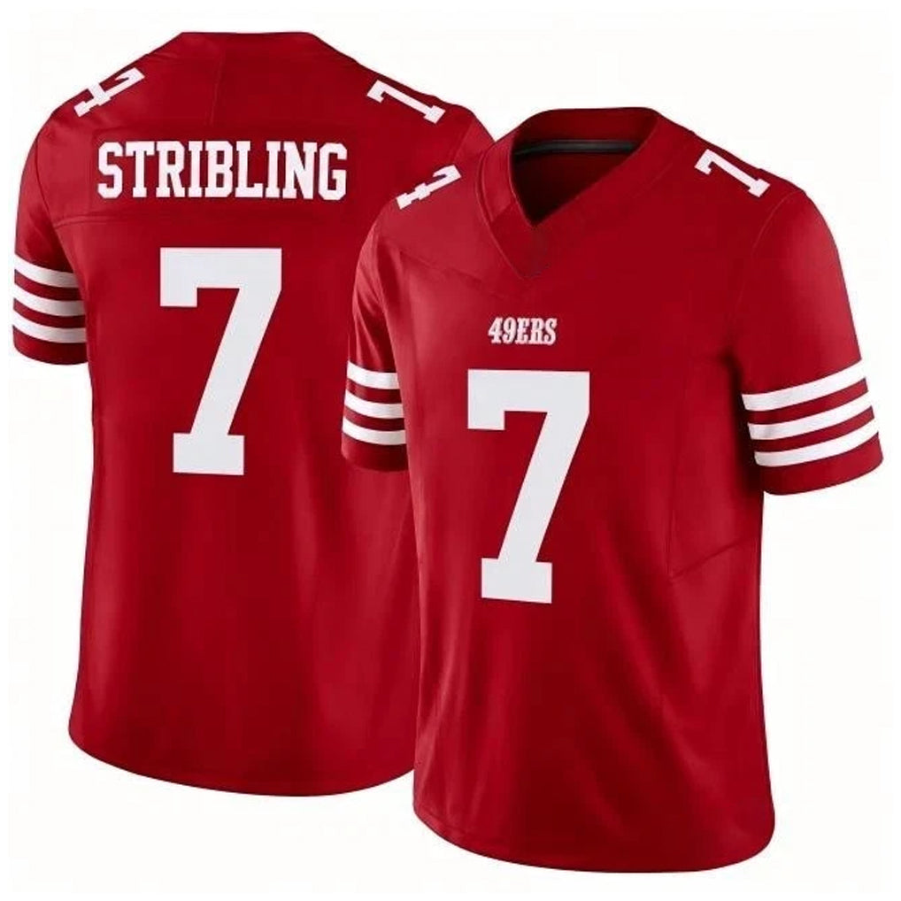 Odoa SF.49ers #7 De'Zhaun Stribling Player Red Limited Vapor F.U.S.E. Home Game Stitched Jerseys