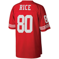 Odoa SF.49ers #80 Jerry Rice Mitchell & Ness Scarlet Big & Tall 1990 Retired Player Replica Stitched Puhic Jersey