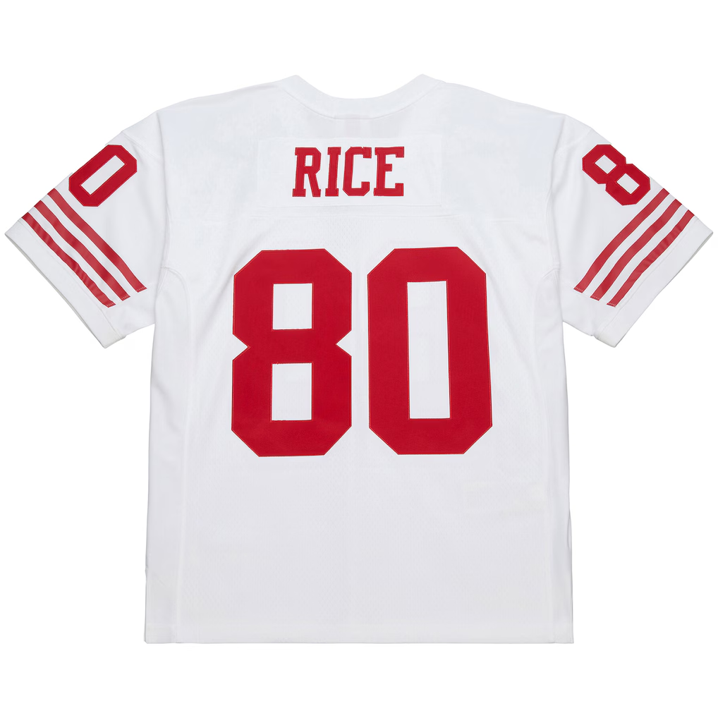 Odoa SF.49ers #80 Jerry Rice Mitchell & Ness White 1994 Legacy Replica Jersey