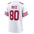 Odoa SF.49ers #80 Jerry Rice White Retired Player Game American Stitched Jersey