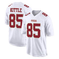 Odoa SF.49ers #85 George Kittle Player White Fashion Home Game Stitched Jerseys
