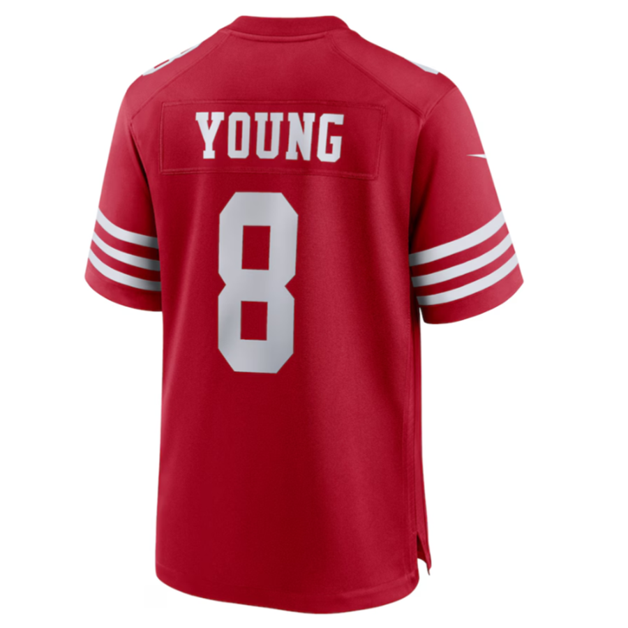 Odoa SF.49ers #8 Steve Young Scarlet Retired Player Game American Stitched Jersey