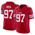 Odoa SF.49ers #97 Nick Bosa Player Red Limited Vapor F.U.S.E. Home Game Stitched Jerseys