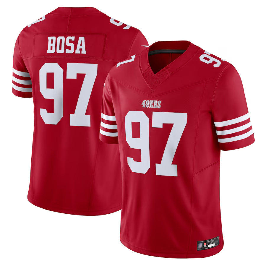 Odoa SF.49ers #97 Nick Bosa Player Scarlet Vapor F.U.S.E. Limited Stitched Jerseys