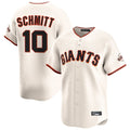 Odoa SF.Giants #10 Casey Schmitt Player Cream Home Limited Stitched Jerseys