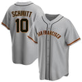Odoa SF.Giants #10 Casey Schmitt Player Gray Home Game Stitched Jerseys