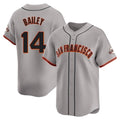 Odoa SF.Giants #14 Patrick Bailey Player Gray Home Limited Stitched Jerseys