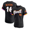 Odoa SF.Giants #16 Rafael Devers Player Black 2025 City Connect Home Limited Elite Stitched Jerseys