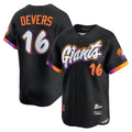 Odoa SF.Giants #16 Rafael Devers Player Black 2025 City Connect Home Limited Stitched Jerseys