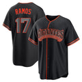 Odoa SF.Giants #17 Heliot Ramos Player Black Alternate Limited Stitched Jerseys