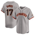 Odoa SF.Giants #17 Heliot Ramos Player Gray Home Limited Stitched Jerseys