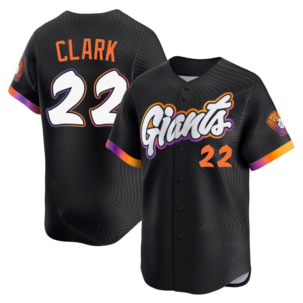 Odoa SF.Giants #22 Will Clark Player Black 2025 City Connect Home Limited Stitched Jerseys