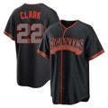 Odoa SF.Giants #22 Will Clark Player Black Alternate Limited Stitched Jerseys