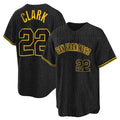 Odoa SF.Giants #22 Will Clark Player Black Snake Skin City Limited Stitched Jerseys