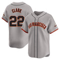 Odoa SF.Giants #22 Will Clark Player Gray Home Limited Stitched Jerseys