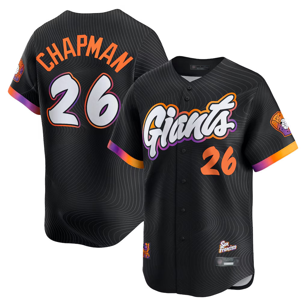 Odoa SF.Giants #26 Matt Chapman Player Black 2025 City Connect Home Limited Stitched Jerseys