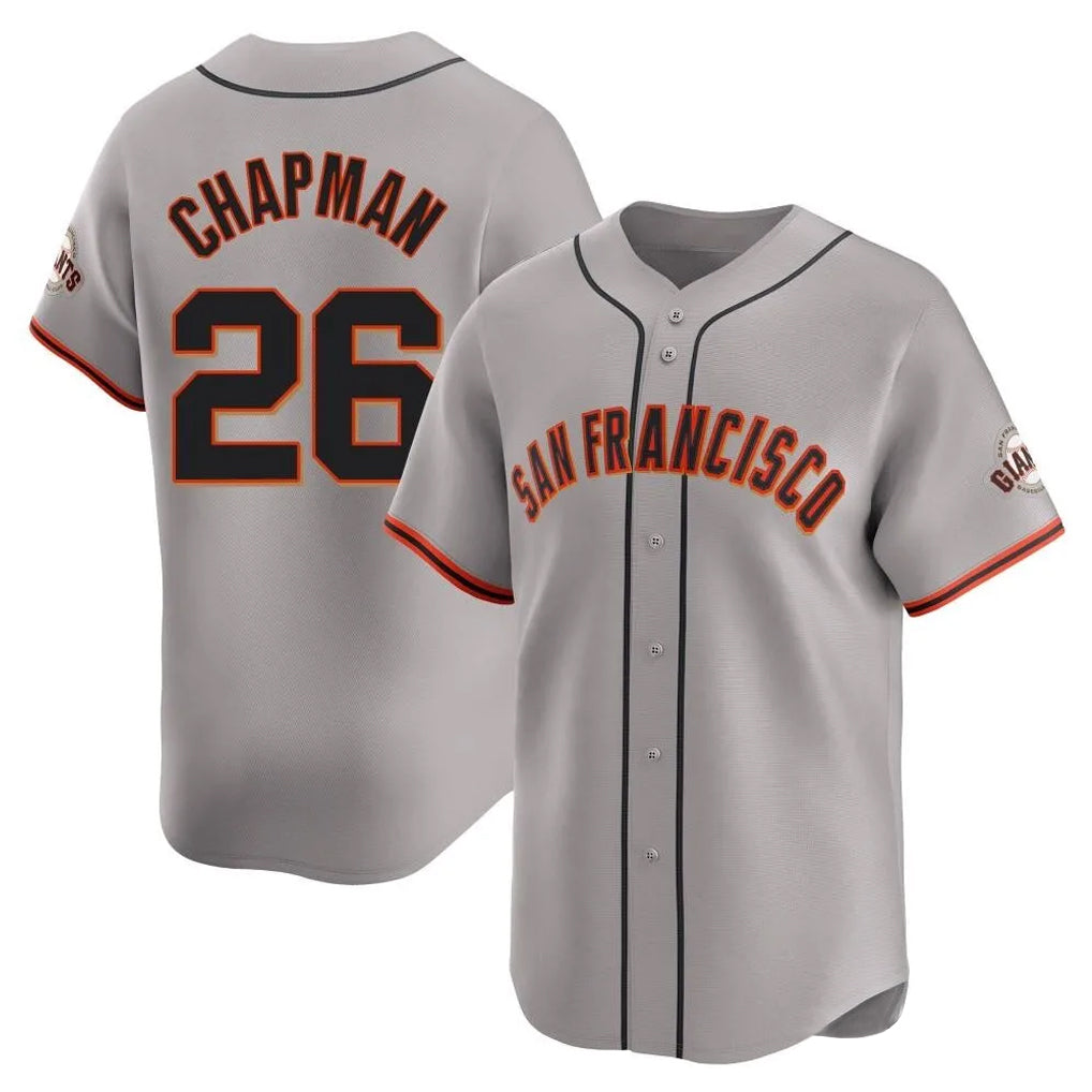 Odoa SF.Giants #26 Matt Chapman Player Gray Home Limited Stitched Jerseys
