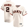 Odoa SF.Giants #2 Willy Adames Player Cream Home Limited Stitched Jerseys